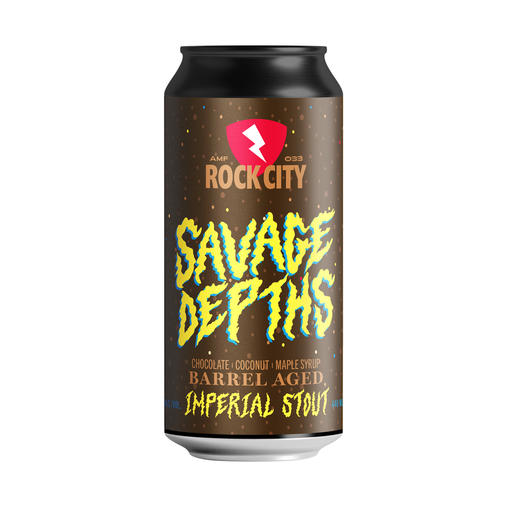 Rock City Savage Depths – Barrel Aged Imperial Stout 11% - Rock City Brewing