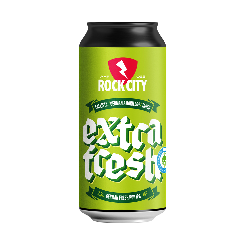 Rock City Extra Fresh – Fresh Hop IPA 3.5% - Rock City Brewing